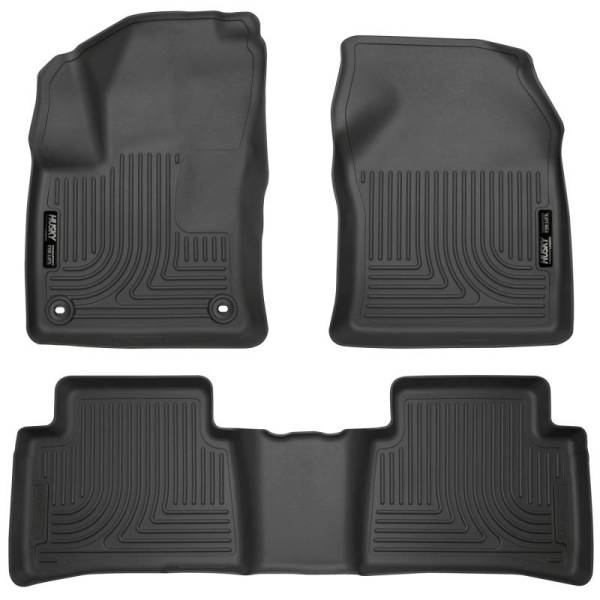 Husky Liners - Husky Liners 2016 Toyota Prius Weatherbeater Black Front & 2nd Seat Floor Liners (Footwell Coverage) - 98991