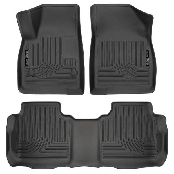 Husky Liners - Husky Liners Weatherbeater 17-23 Cadillac XT5 / 17-23 GMC Acadia Front & 2nd Seat Floor Liners - Blk - 99141