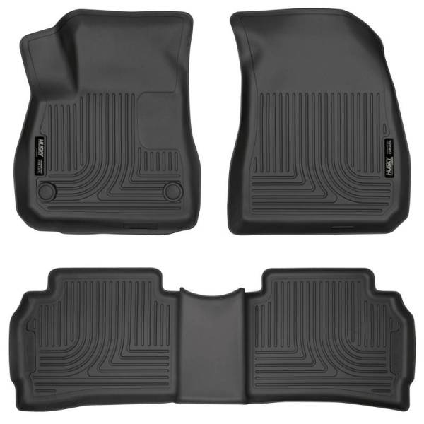 Husky Liners - Husky Liners 2016 Chevy Malibu Weatherbeater Black Front & 2nd Seat Floor Liners (Footwell Coverage) - 99191