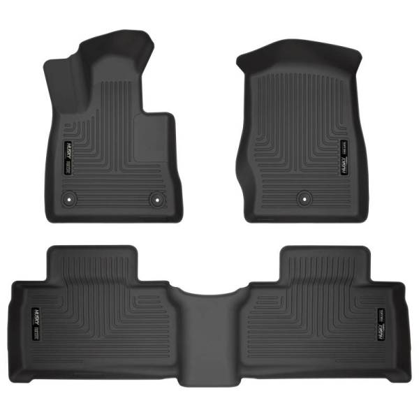 Husky Liners - Husky Liners 2020 Ford Explorer Weatherbeater Black Front & 2nd Seat Floor Liners - 99321