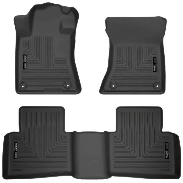 Husky Liners - Husky Liners 19-23 Nissan Altima WeatherBeater Black Front & Second Seat Floor Liner - 99381