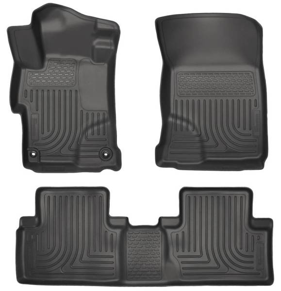 Husky Liners - Husky Liners 2014 Honda Civic Sedan WeatherBeater Black Front & 2nd Seat Floor Liners - 99441