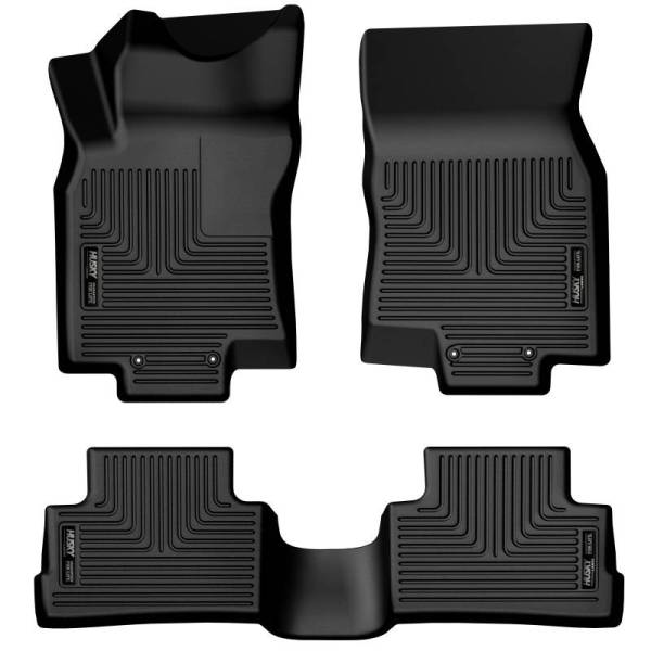 Husky Liners - Husky Liners 17-22 Nissan Rogue Sport Weatherbeater Black Front & 2nd Seat Floor Liners - 99451