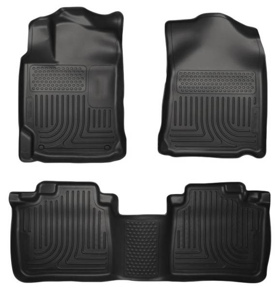 Husky Liners - Husky Liners 10-13 Lexus RX350/RX450h WeatherBeater Black Front & 2nd Seat Floor Liners - 99551