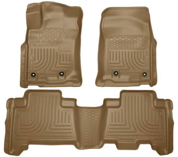 Husky Liners - Husky Liners 2013 Toyota 4Runner WeatherBeater Tan Front & 2nd Seat Floor Liners - 99573