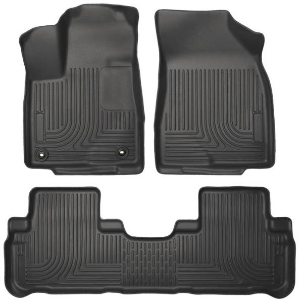 Husky Liners - Husky Liners 14 Toyota Highlander Weatherbeater Black Front & 2nd Seat Floor Liners - 99601