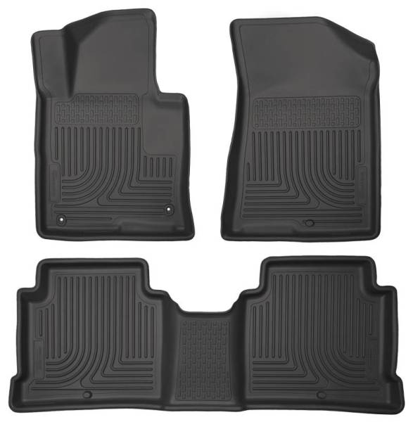 Husky Liners - Husky Liners 2015 Hyundai Sonata Weatherbeater Black Front & 2nd Seat Floor Liners - 99631