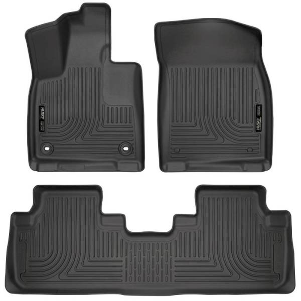 Husky Liners - Husky Liners Weatherbeater 16-17 Lexus RX350 / 16-17 RX450H Front & 2nd Seat Floor Liners - Black - 99651