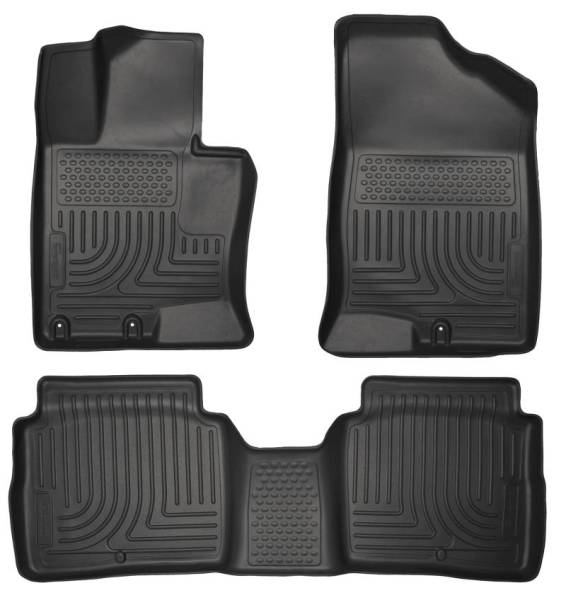 Husky Liners - Husky Liners 11-14 Kia Optima Weatherbeater Black Front & 2nd Seat Floor Liners - 99691