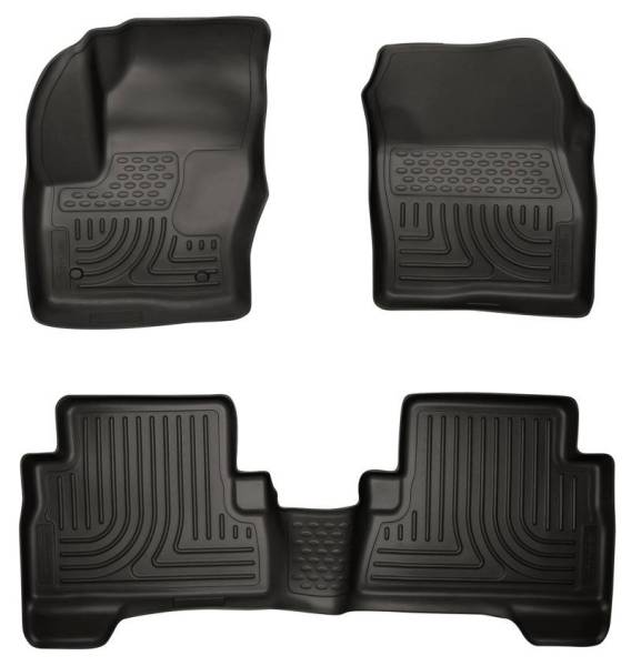 Husky Liners - Husky Liners 2013 Ford Escape WeatherBeater Combo Black Floor Liners - 99741