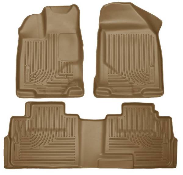 Husky Liners - Husky Liners 07-13 Ford Edge / 07-13 Lincoln MKX Weatherbeater Tan Front & 2nd Seat Floor Liners - 99763