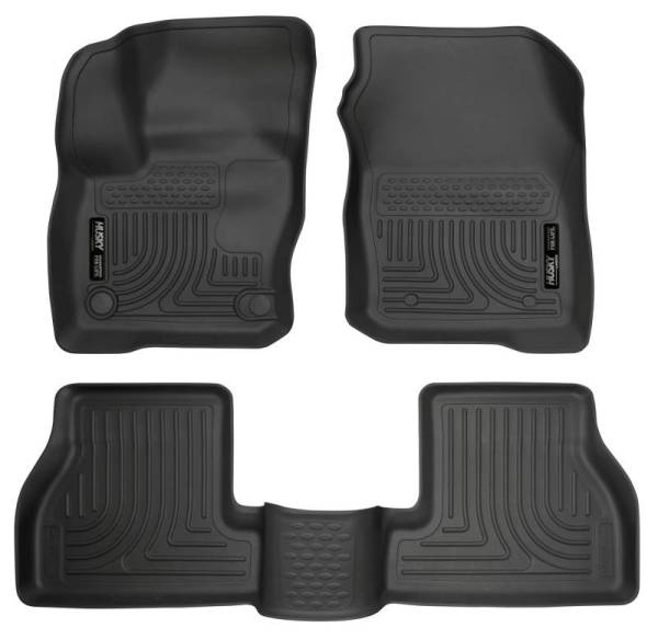 Husky Liners - Husky Liners Weatherbeater 2016 Ford Focus RS Front & 2nd Seat Floor Liners - Black - 99781