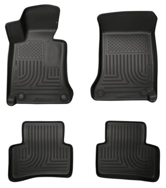 Husky Liners - Husky Liners 2012 Mercedes C-Class WeatherBeater Combo Black Floor Liners - 99811