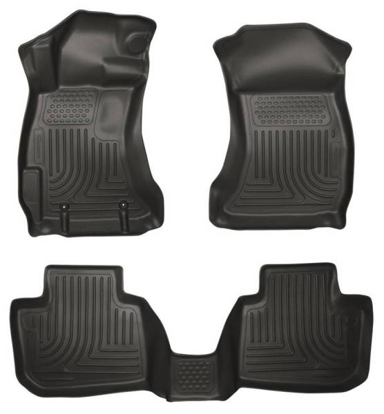 Husky Liners - Husky Liners 14 Subaru Forester Weatherbeater Black Front & 2nd Seat Floor Liners - 99881