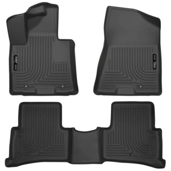 Husky Liners - Husky Liners 2017 Kia Sportage Weatherbeater Front and Second Row Black Floor Liners - 99891