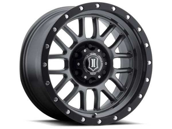 ICON - ICON Alpha 17x8.5 6x135 6mm Offset 5in BS 87.1mm Bore Gun Metal Wheel - 1217856350GM