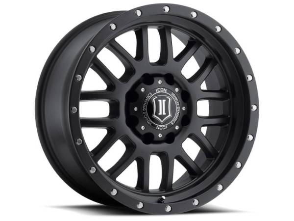 ICON - ICON Alpha 20x9 5x150 16mm Offset 5.625in BS 110.1mm Bore Satin Black Wheel - 1220905556SB