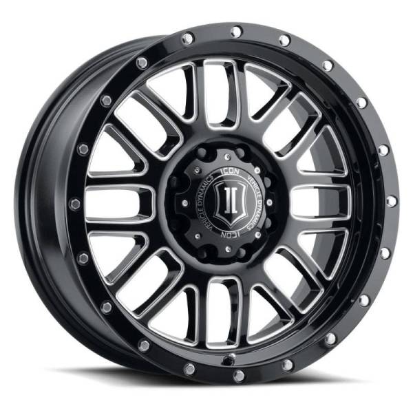 ICON - ICON Alpha 20x9 6x135 16mm Offset 5.625in BS Gloss Black Milled Spokes Wheel - 1220906356GBMW