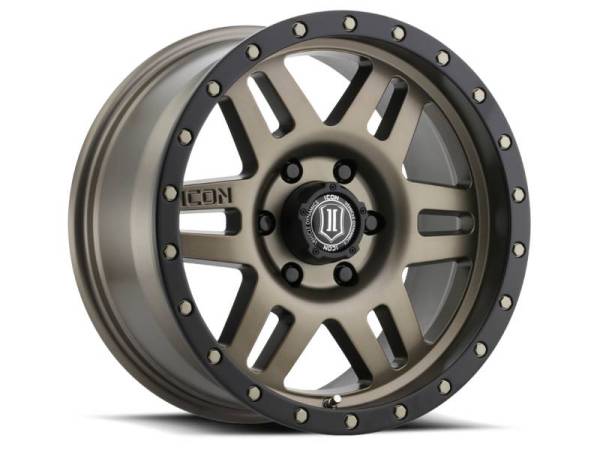 ICON - ICON Six Speed 17x8.5 5x150 25mm Offset 5.75in BS 116.5mm Bore Bronze Wheel - 1417855557BR