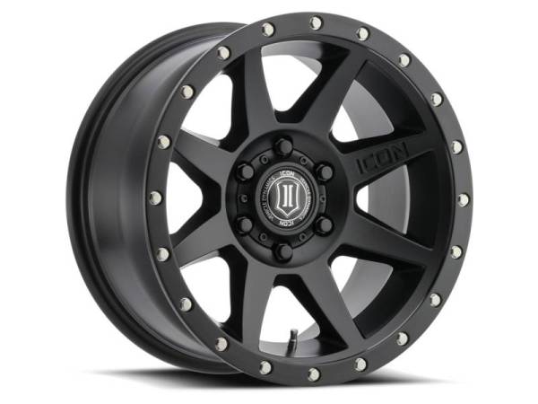 ICON - ICON Rebound 17x8.5 5x150 25mm Offset 5.75in BS 110.1mm Bore Satin Black Wheel - 1817855557SB