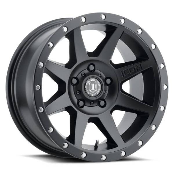 ICON - ICON Rebound 17x8.5 5x4.5 0mm Offset 4.75in BS 71.5mm Bore Satin Black Wheel - 1817856547SB