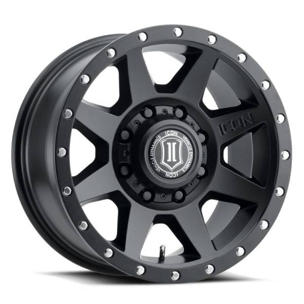 ICON - ICON Rebound 17x8.5 8x6.5 13mm Offset 5.25in BS 121.4mm Bore Satin Black Wheel - 1817858052SB