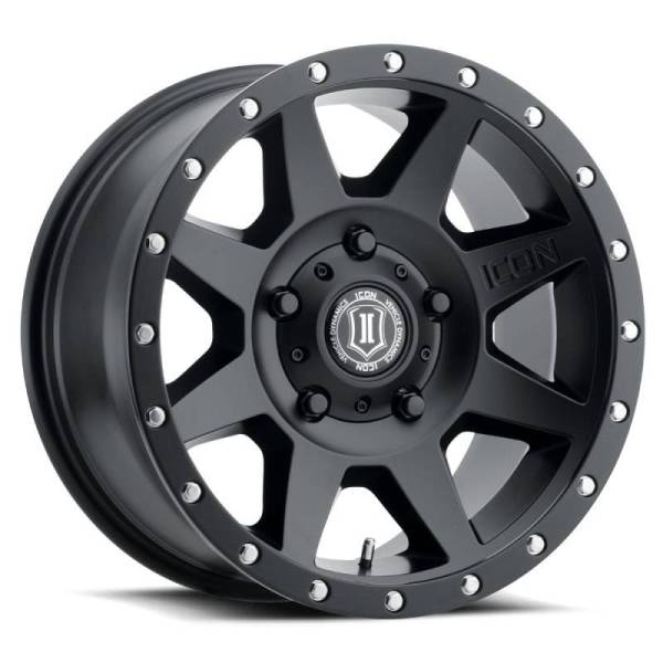 ICON - ICON Rebound 18x9 5x150 25mm Offset 6in BS 110.1mm Bore Satin Black Wheel - 1818905560SB