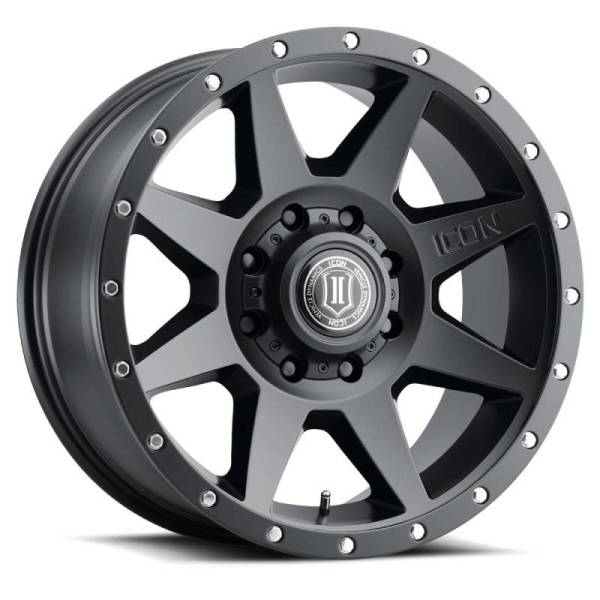 ICON - ICON Rebound 20x9 8x6.5 12mm Offset 5.5in BS 121.40mm Bore Satin Black Wheel - 1820908055SB