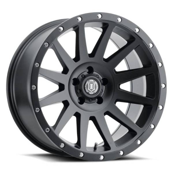 ICON - ICON Compression 20x10 5x150 -19mm Offset 4.75in BS 110.10mm Bore Satin Black Wheel - 2020105547SB