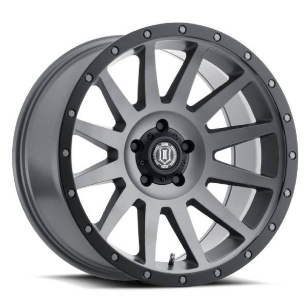 ICON - ICON Compression 20x10 6x5.5 -19mm Offset 4.75inBS Titanium Wheel - 2020108347TT