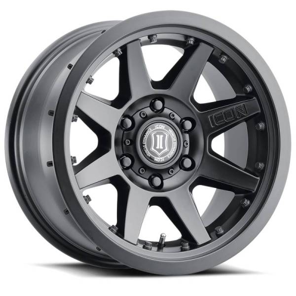 ICON - ICON Rebound Pro 17x8.5 6x5.5 25mm Offset 5.75in BS 95.1mm Bore Satin Black Wheel - 21817859057SB