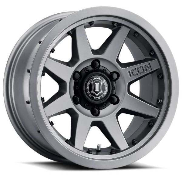 ICON - ICON Rebound Pro 17x8.5 6x5.5 25mm Offset 5.75in BS 95.1mm Bore Titanium Wheel - 21817859057TT