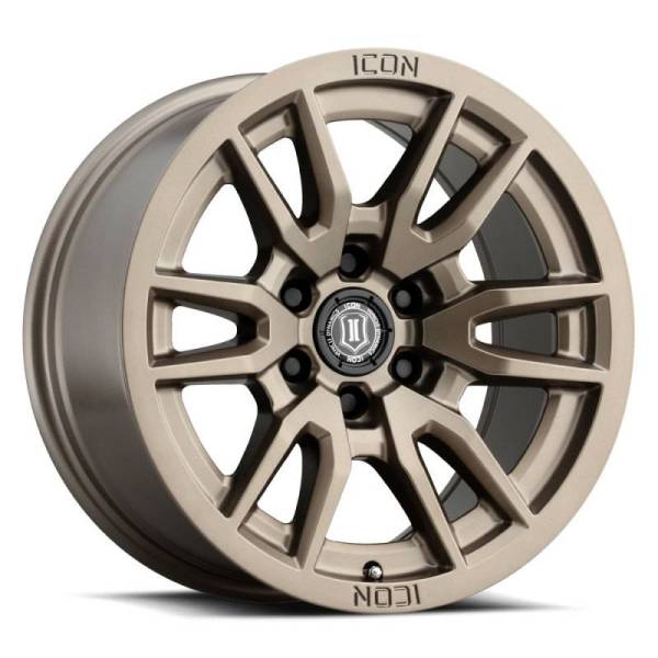 ICON - ICON Vector 6 17x8.5 6x135 6mm Offset 5in BS 87.1mm Bore Bronze Wheel - 2417856350BR