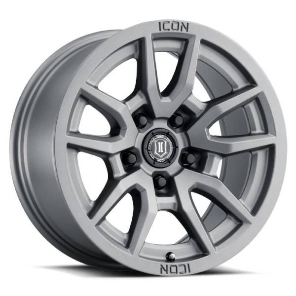 ICON - ICON Vector 5 17x8.5 5x150 25mm Offset 5.75in BS 110.1mm Bore Titanium Wheel - 2617855557TT