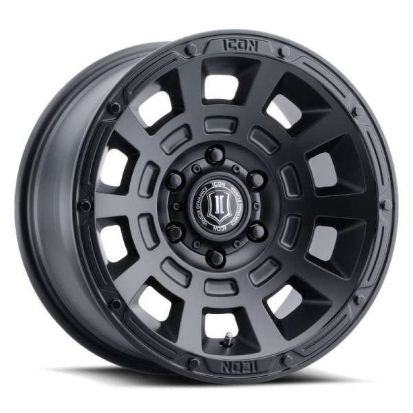 ICON - ICON Thrust 17x8.5 5x150 25mm Offset 5.75in BS Satin Black Wheel - 2817855557SB