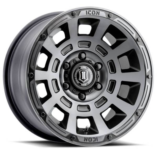 ICON - ICON Thrust 17x8.5 5x150 25mm Offset 5.75in BS Smoked Satin Black Tint Wheel - 2817855557SSBT