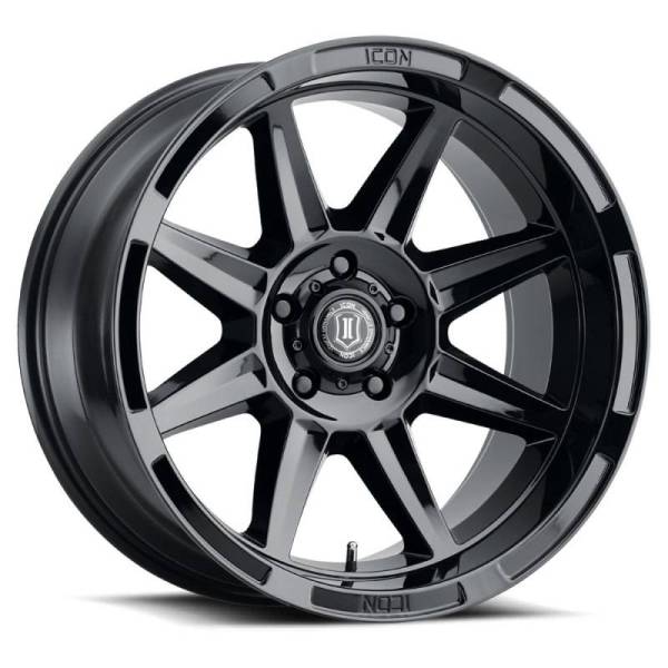 ICON - ICON Bandit 20x10 5x150 -24mm 4.5in BS 110.10mm Bore Gloss Black Wheel - 6020105545GB