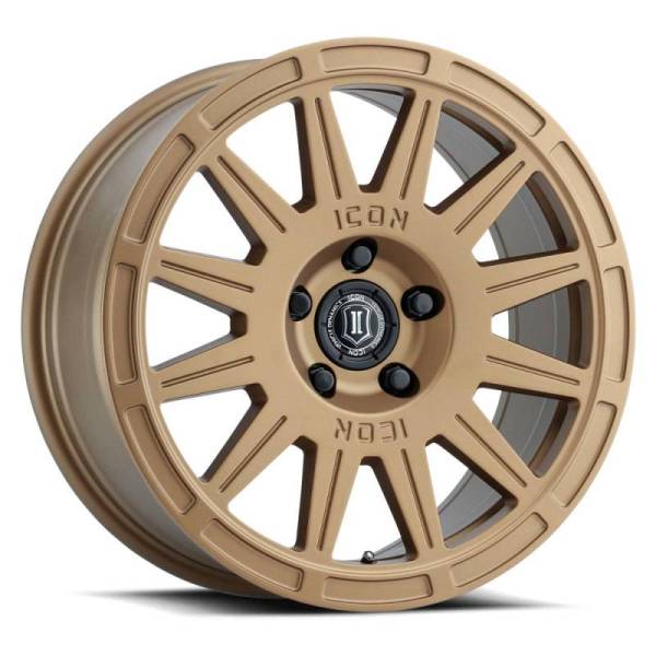 ICON - ICON Ricochet 17x8 5x100 38mm Offset 6in BS Satin Gold Wheel - 7017805060SG