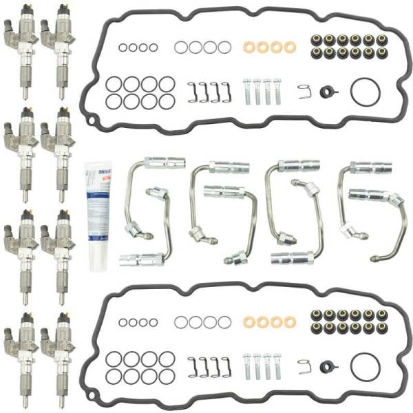 Industrial Injection - Industrial Injection 01-04.5 Chevrolet Duramax LB7 Stock Bosch Reman Injectors w/ Install Kit - 412603