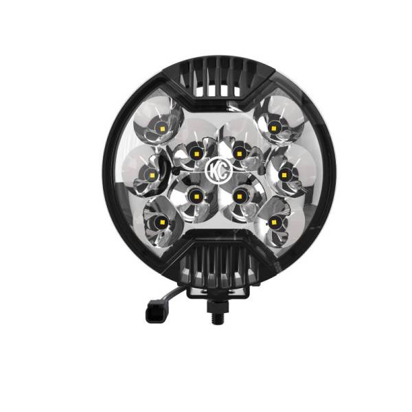 KC HiLites - KC HiLiTES SlimLite 6in. LED Light 50w Spot Beam (Single) - Black - 1100