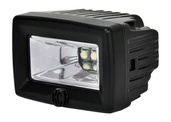 KC HiLites - KC HiLiTES C-Series 2in. C2 LED Light 20w Area Flood Beam (Single) - Black - 1328