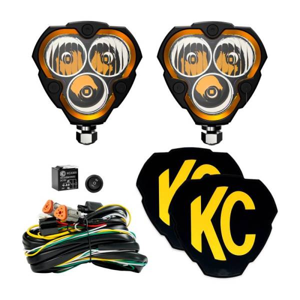 KC HiLites - KC HiLiTES FLEX ERA 3 LED Light Combo Beam Pair Pack System - 283