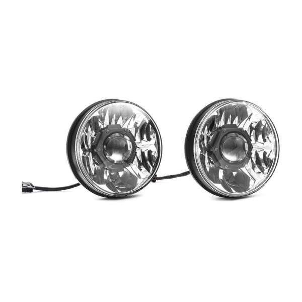 KC HiLites - KC HiLiTES 18-20 Jeep JL/JT 7in. Gravity LED Pro DOT Approved Replac. Headlight (Pair Pack Sys) - 42342