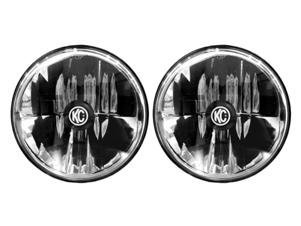 KC HiLites - KC HiLiTES 97-06 Jeep TJ/Univ. 7in. Gravity LED H4 DOT Approved Replac. Headlight (Pair Pack System) - 42361