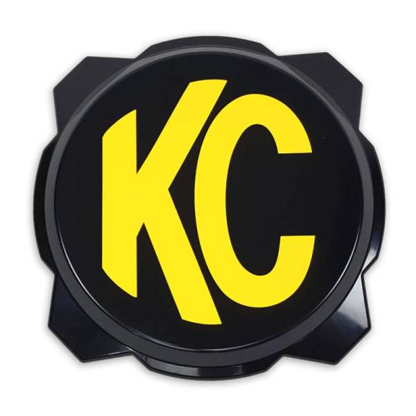 KC HiLites - KC HiLiTES 6in. Hard Cover for Gravity Pro6 LED Lights (Single) - Black w/Yellow KC Logo - 5111