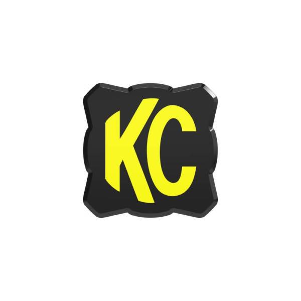 KC HiLites - KC HiLiTES FLEX ERA 1 Single Light Cover ONLY (Black/Yellow KC Logo) - 5328