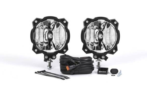 KC HiLites - KC HiLiTES 6in. Pro6 Gravity LED Light 20w Single Mount Spot Beam (Pair Pack System) - 91301