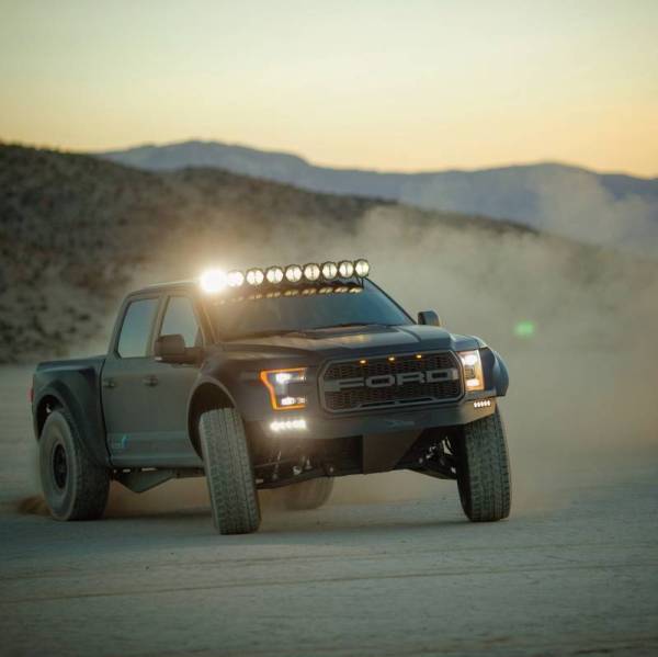 KC HiLites - KC HiLiTES 17-18 Ford Raptor 57in. Pro6 Gravity LED 9-Light 180w Combo Beam Overhead Light Bar Sys - 91333