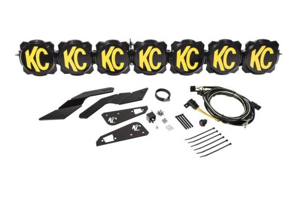 KC HiLites - KC HiLiTES Can-Am X3 45in. Pro6 Gravity LED 7-Light 140w Combo Beam Overhead Light Bar System - 91334