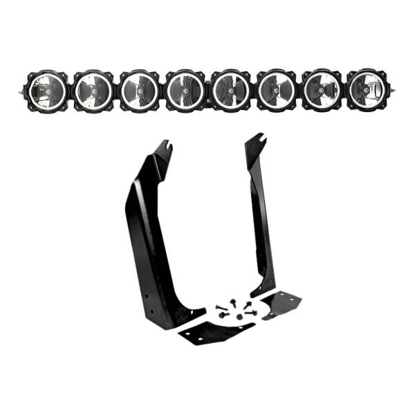 KC HiLites - KC HiLiTES 97-06 Jeep TJ 50in Pro6 Gravity LED 8-Light Light Bar System (160W Combo Beam) - 91337